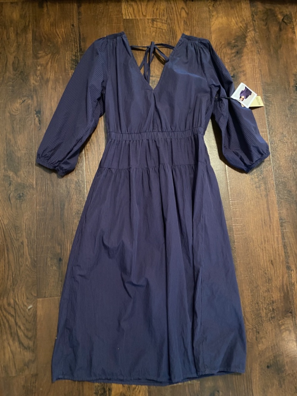 NWT Nation by Anthropologie Navy Blue Dress Sz S Cotton Casual